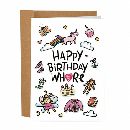 Happy Birthday Whore Card