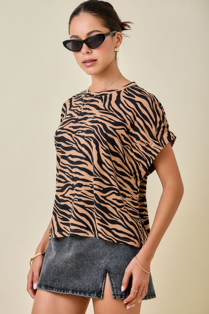 Tiger Print Top