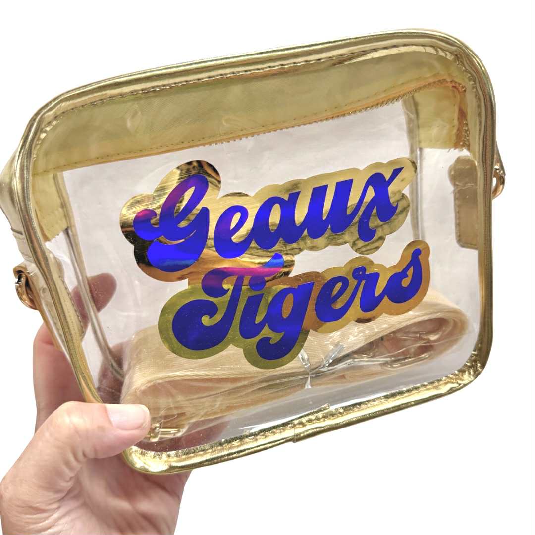 Geaux Tigers Clear Bag