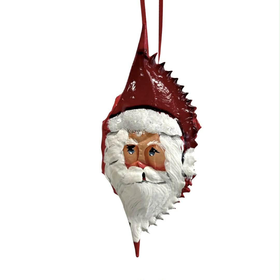 Santa Crab Shell Ornament