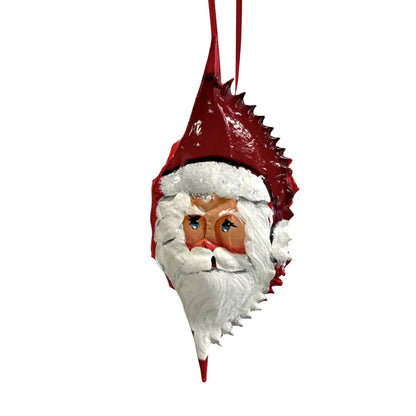 Santa Crab Shell Ornament