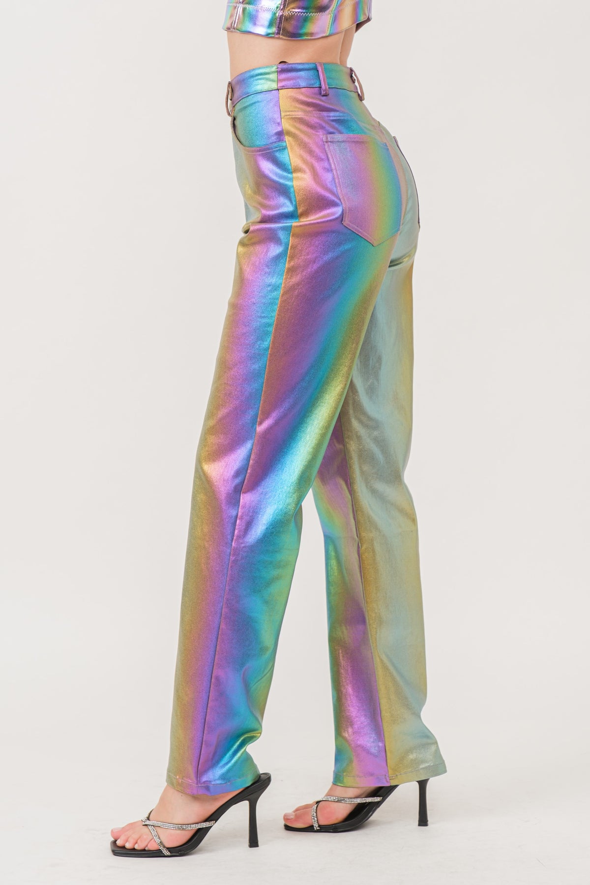 Metallic Rainbow Pants