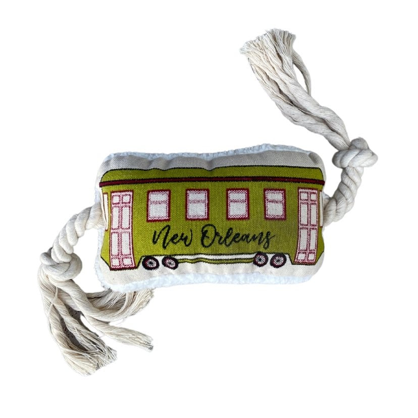 New Orleans Streetcar Dog Toy