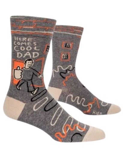 Here Comes Cool Dad Socks, Mens