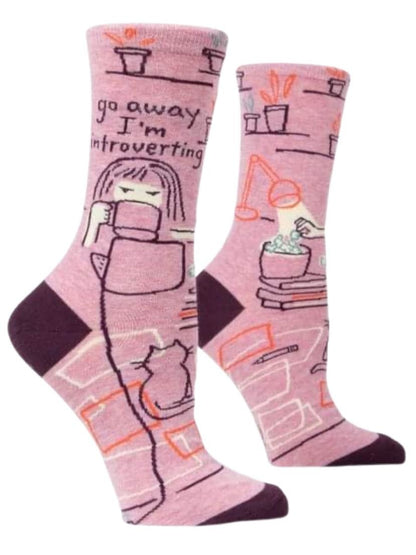 Go Away Introverting Socks