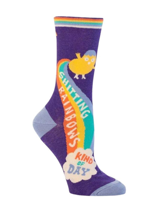 Shitting Rainbows Crew Socks