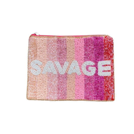 Savage Beaded Pouch