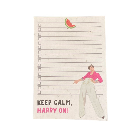 Keep Calm, Harry On Notepad