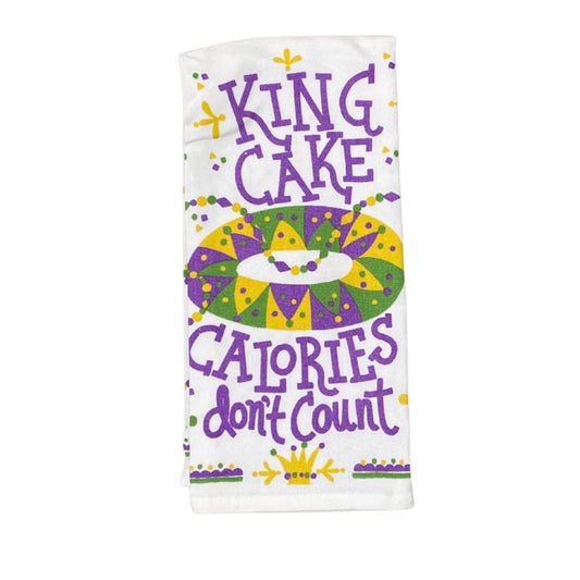 King Cake Calories Don't Count Towel