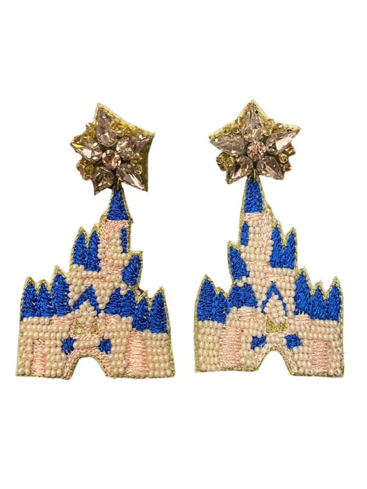 Beaded Castle Earrings