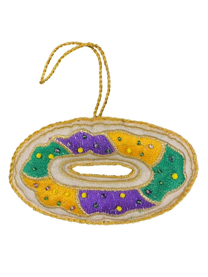 Plush King Cake Ornament