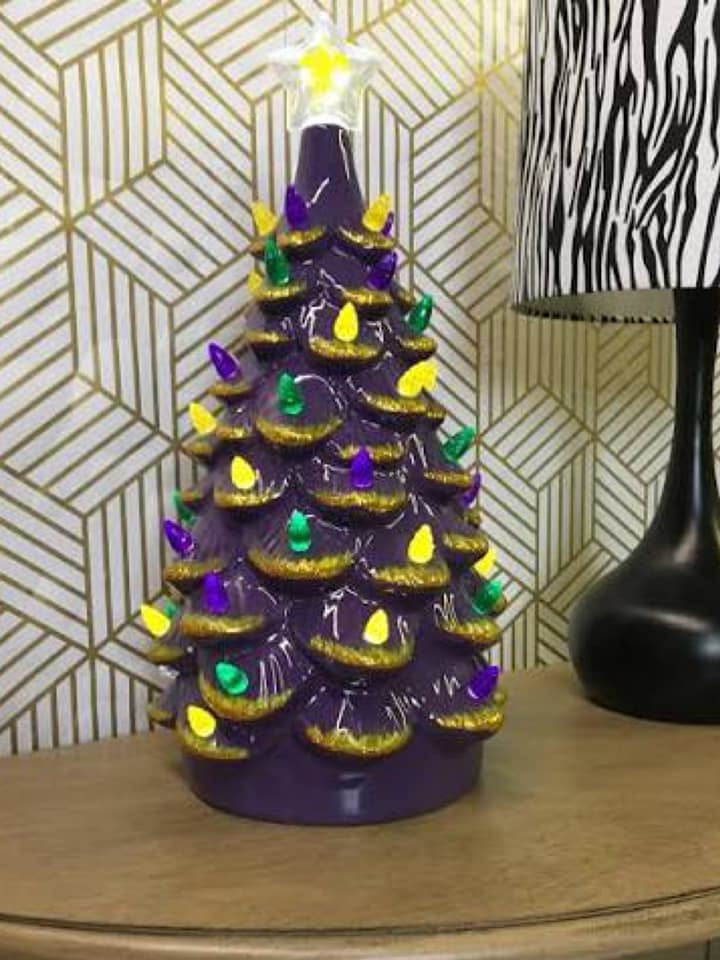 Ceramic Mardi Gras Tree