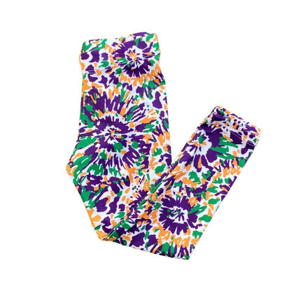 Mardi Gras Abstract Leggings, Kids