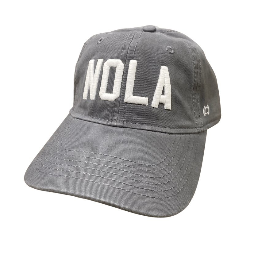 NOLA Baseball Hat, Charcoal