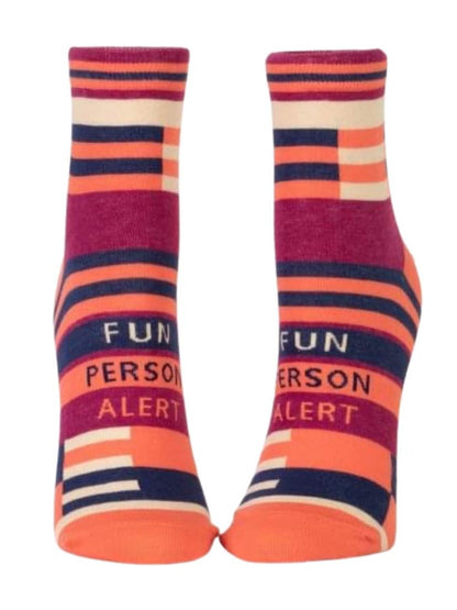 Fun Person Alert Ankle Socks