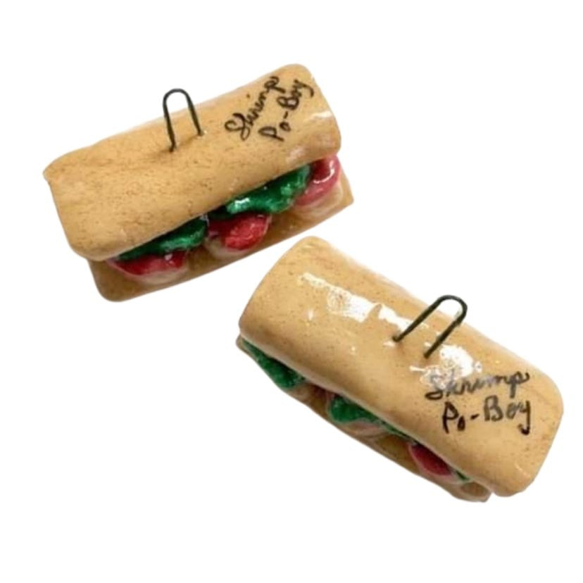 New Orleans Po Boy Salt Dough Ornament