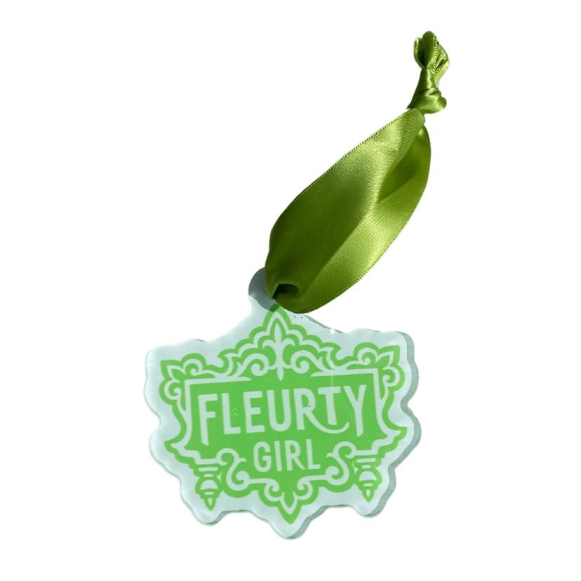 Fleurty Girl Logo Acrylic Ornament