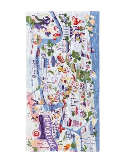 New Orleans Scape Beach Towel