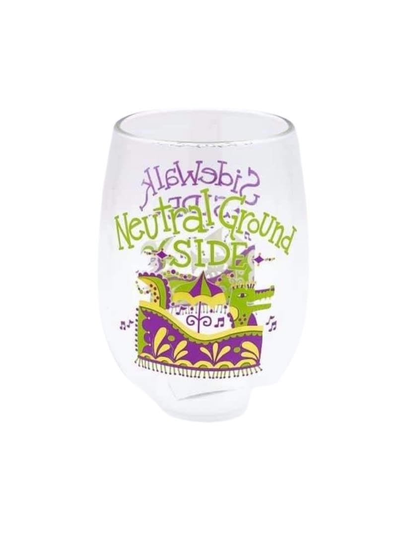 Sidewalk & Neutral Ground Side Wine Glass