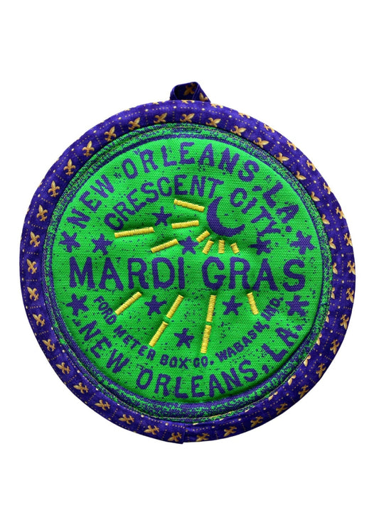 Mardi Gras Pot Holder