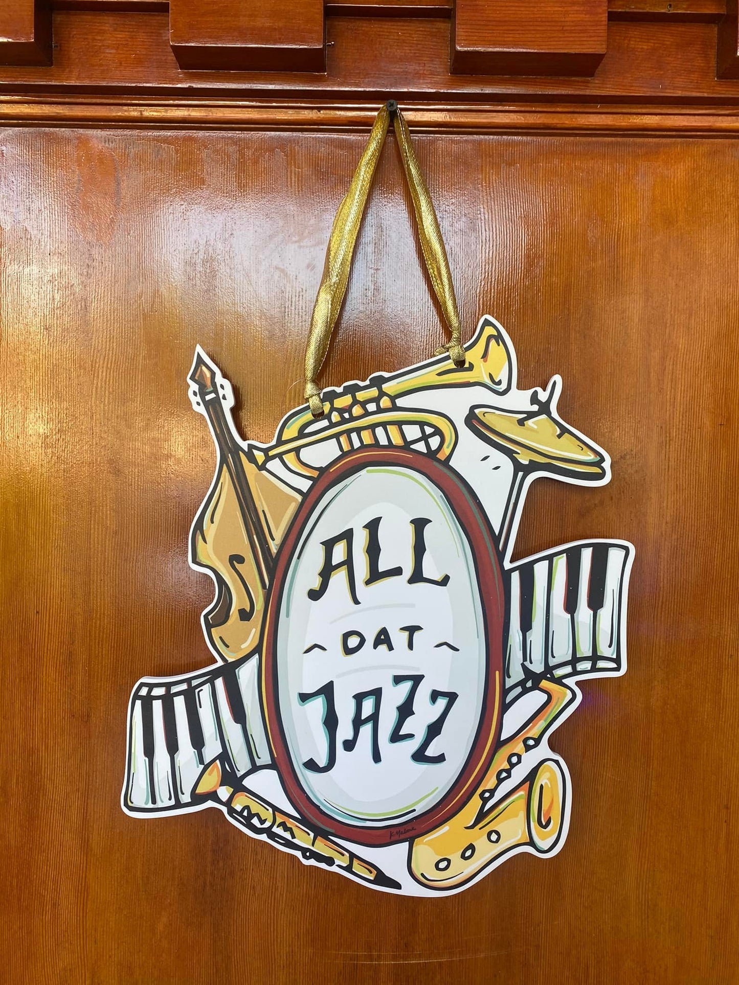 All Dat Jazz Door Hanger