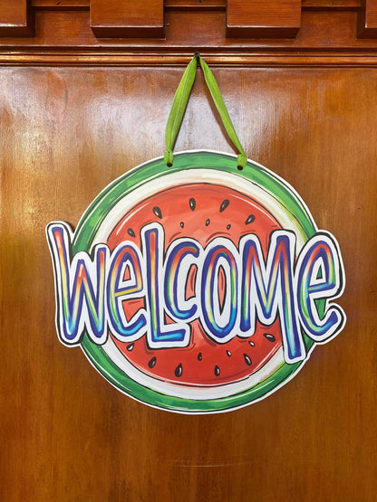 Watermelon Welcome Door Hanger