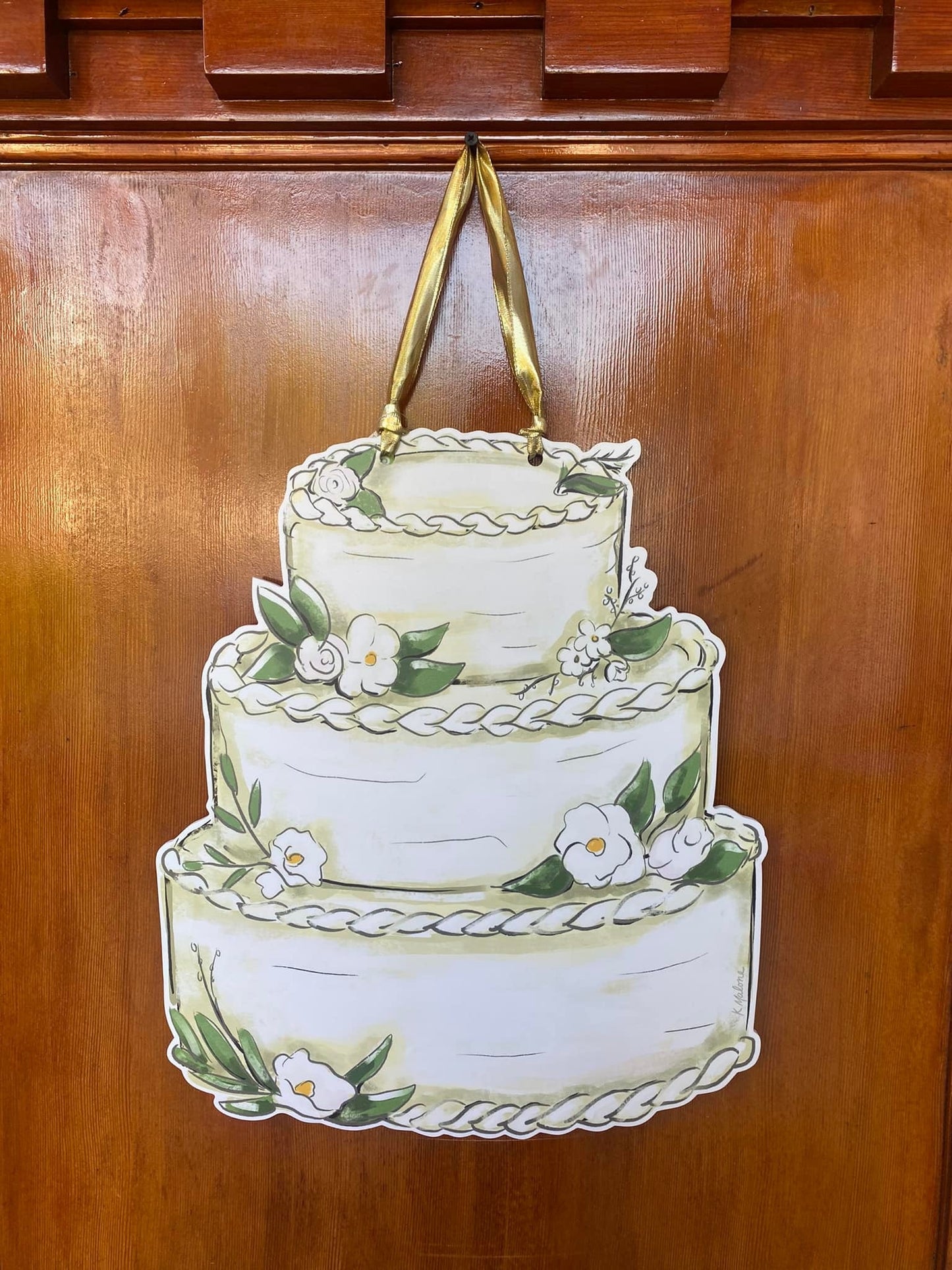 Wedding Cake Door Hanger