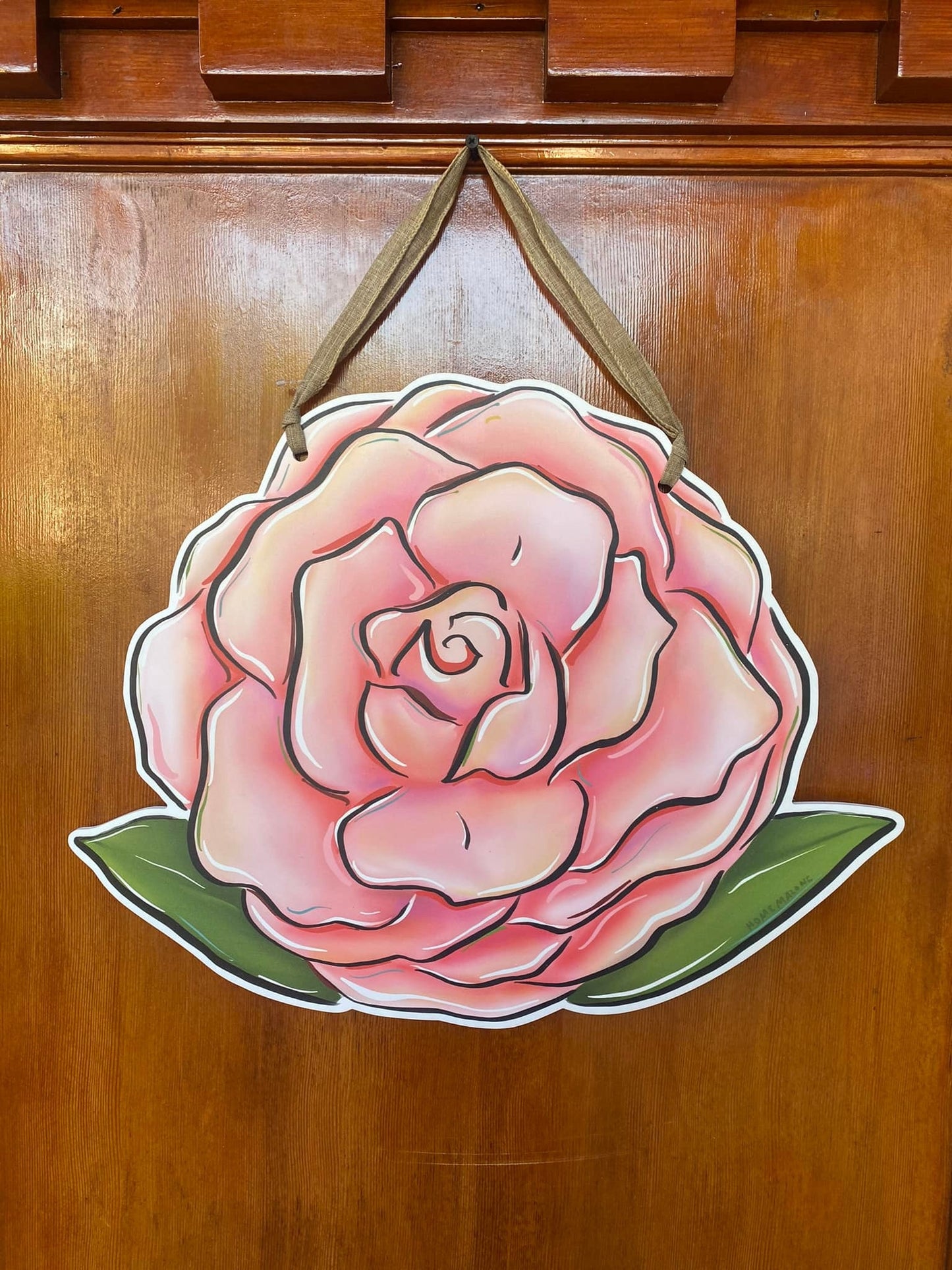 Camellia Door Hanger