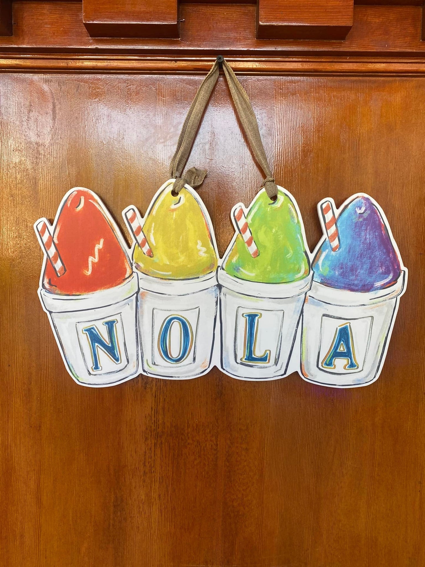 NOLA Snoball Door Hanger