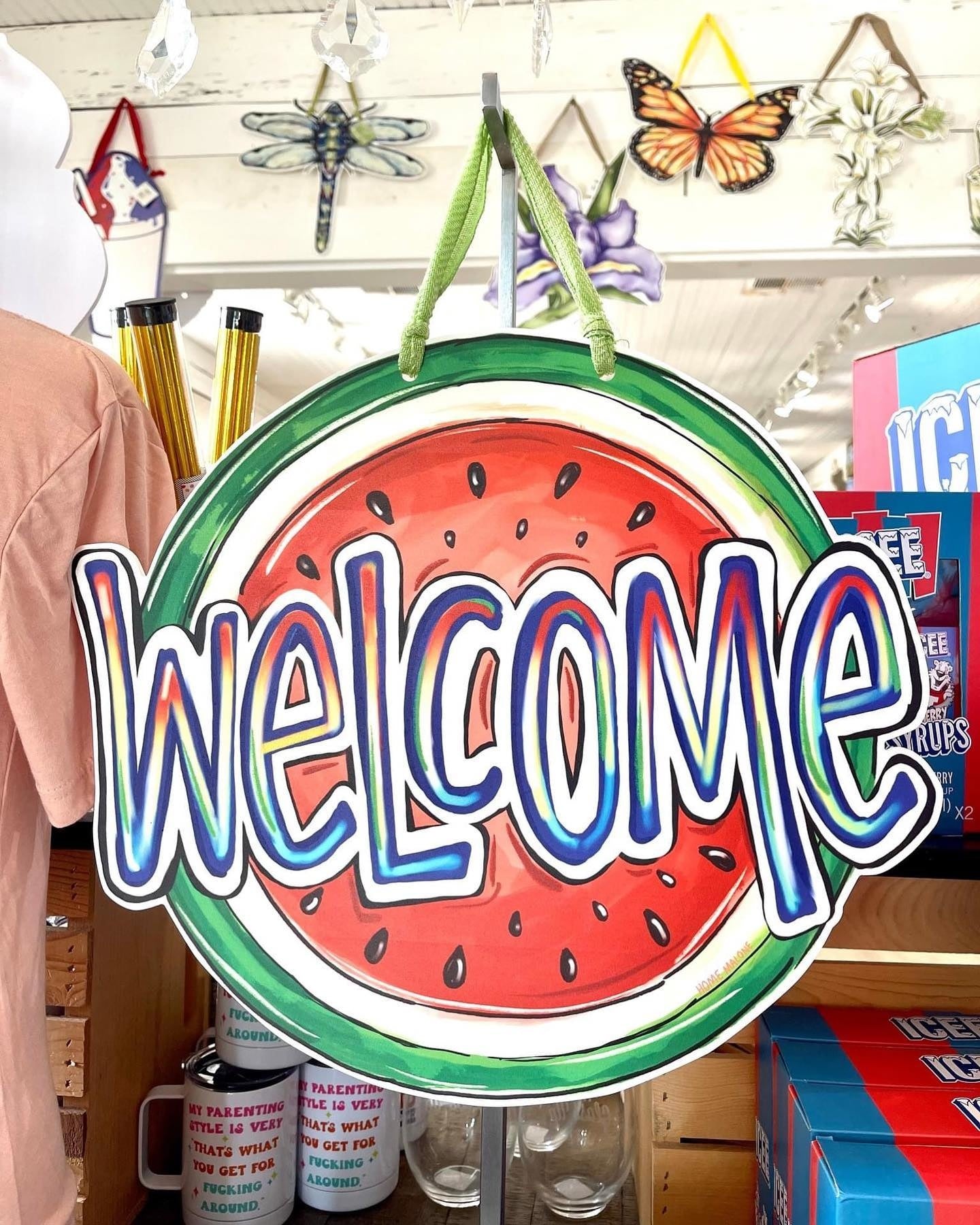 Watermelon Welcome Door Hanger