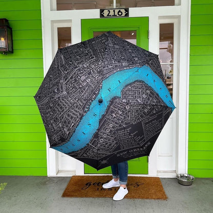 New Orleans Map Golf Umbrella