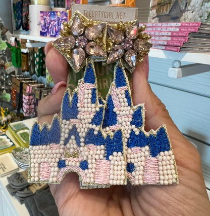 Beaded Castle Earrings