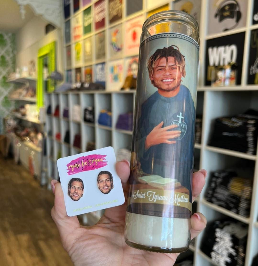 Tyrann Mathieu Saint Candle