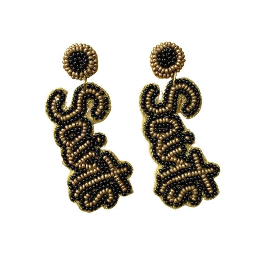 Beaded Saints Earrings