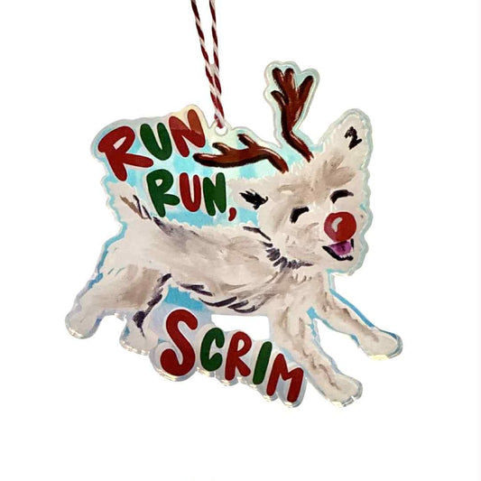 Run Scrim Run Acrylic Ornament