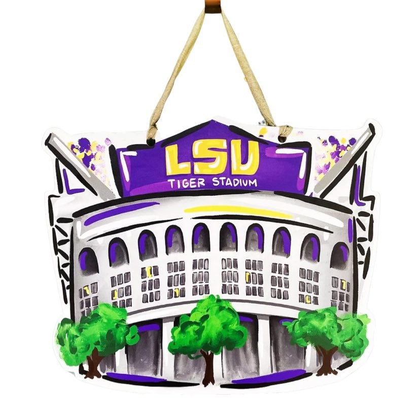 LSU Stadium Door Hanger