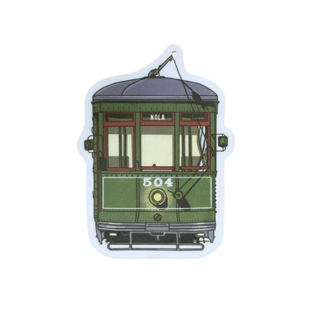 Green Streetcar Sticker