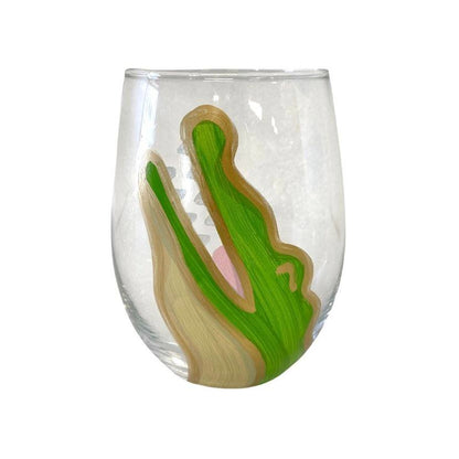 Gator Stemless Wine Glass