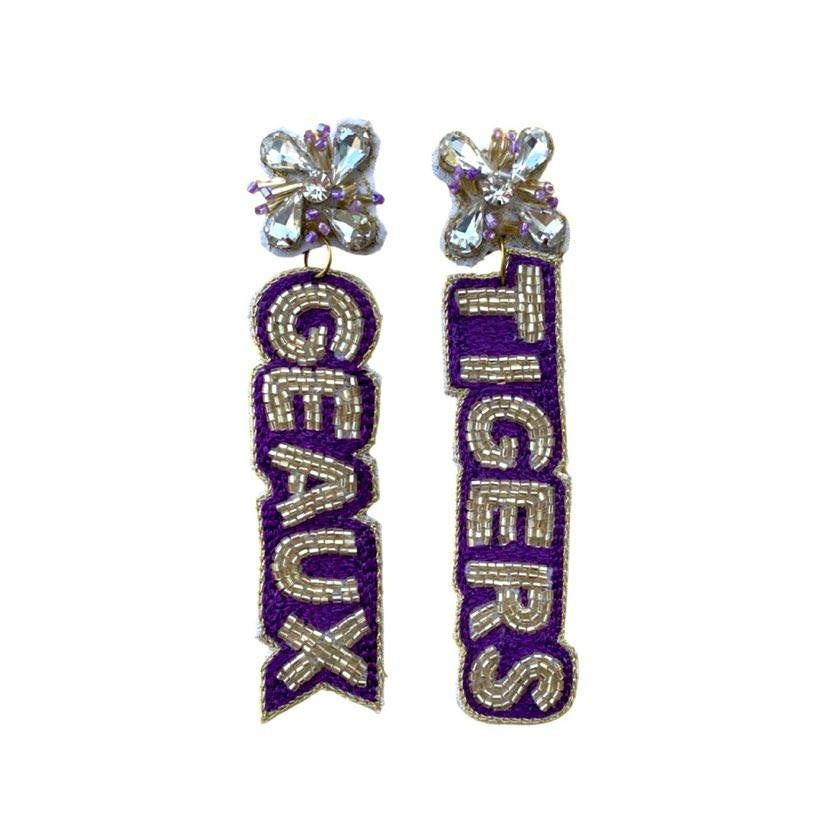 Geaux Tigers Earrings