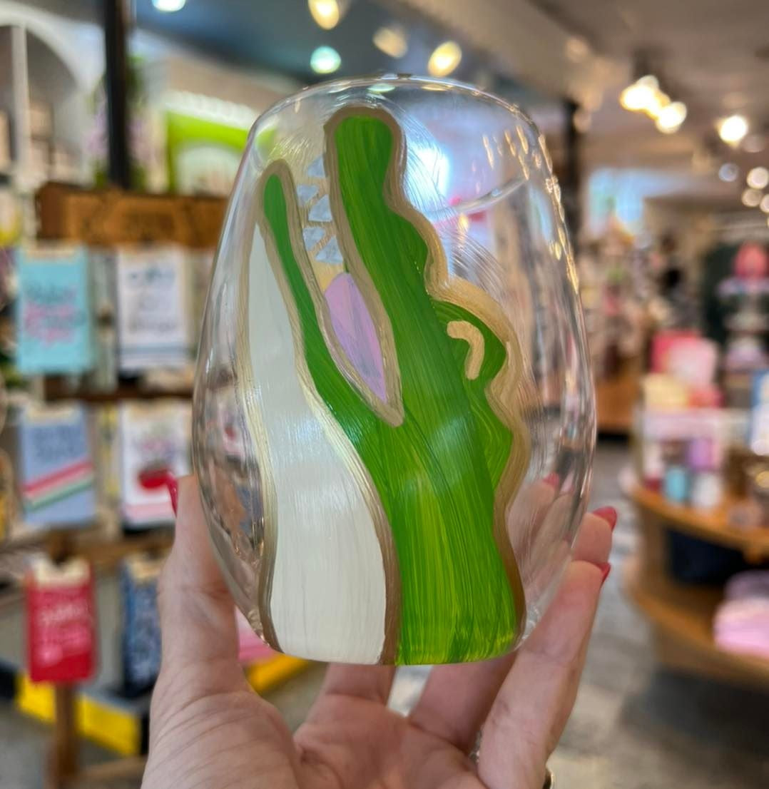 Gator Stemless Wine Glass