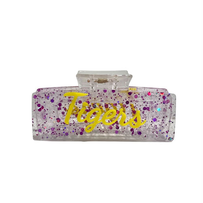 Tigers Glitter Claw Clip