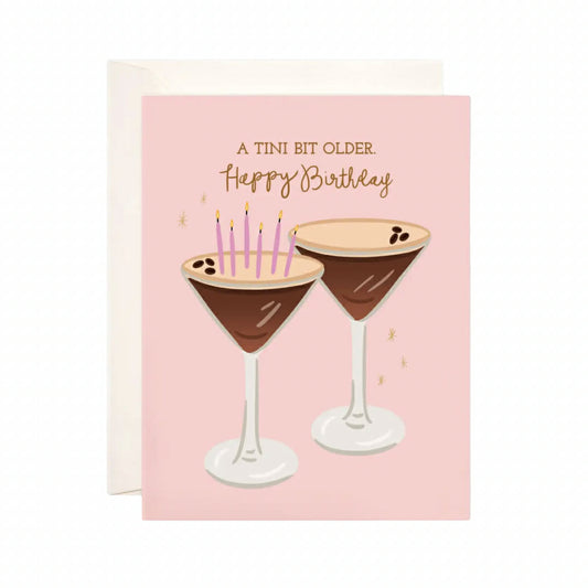 Tini Bit Older Card, Espresso
