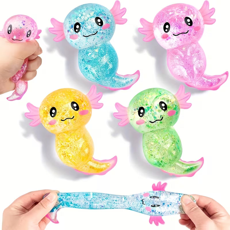 Glitter Axolotl Squishy