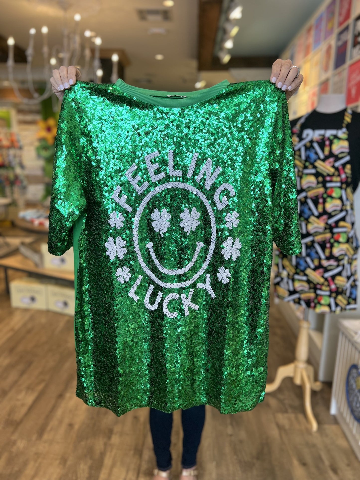 Feeling Lucky Sequin Tunic