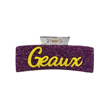 Geaux Glitter Claw Clip