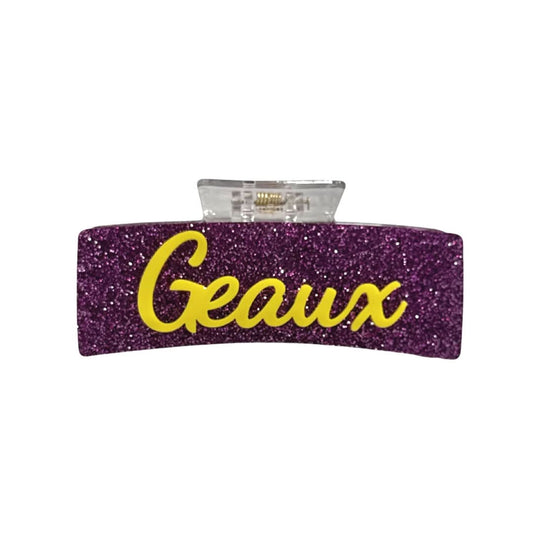 Geaux Glitter Claw Clip