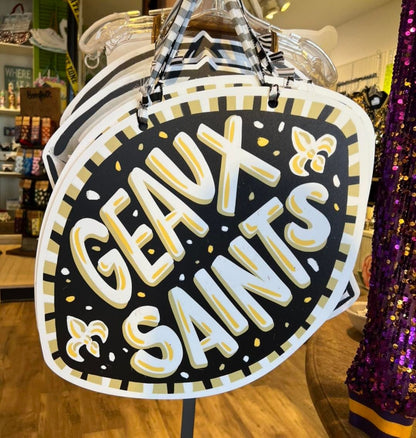 Geaux Saints Door Hanger