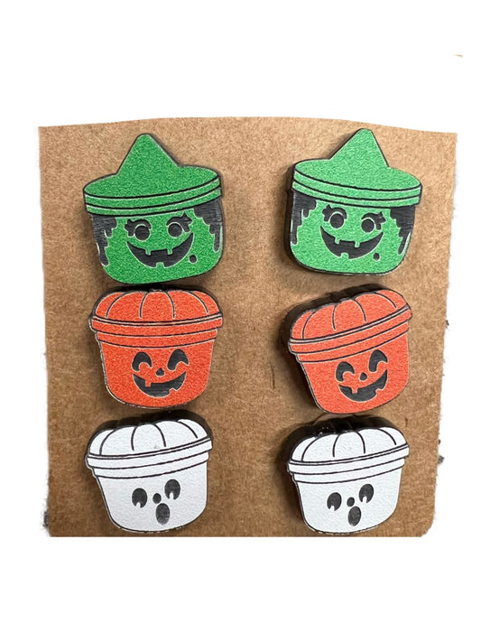 McMeal Halloween Pail Earring Set