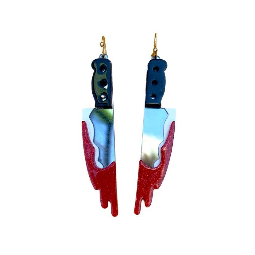 Bloody Knife Earrings