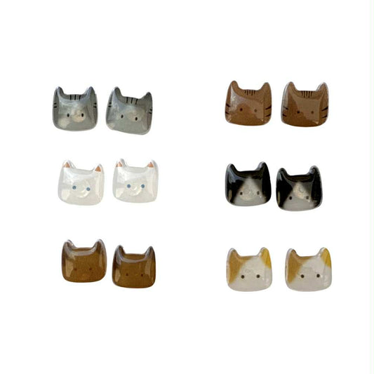 Cat Stud Earrings